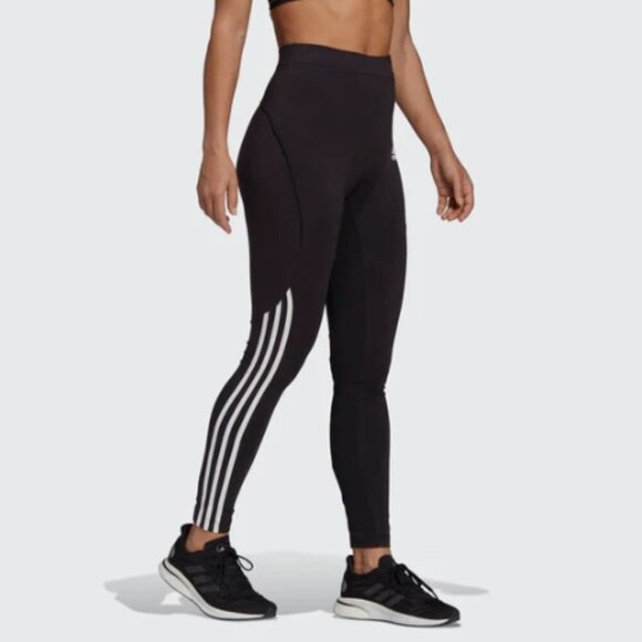 Women Adidas High-Rise CLIMACOOL Leggings Squat-Proof Sweat-Wicking - Picture 10 of 10